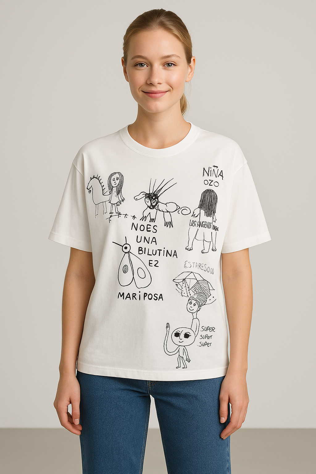Çocuk Çizimli T-shirt